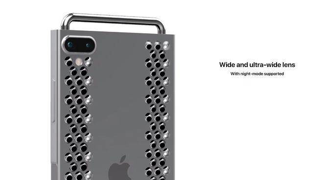Concept iPhone 12 “điên rồ” chưa từng thấy, trông chẳng khác gì cái bàn nạo phô mai được gắn bánh xe như Mac Pro - Ảnh 3.