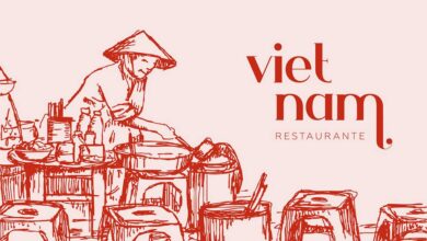 Photo of Cảm hứng từ tranh ký hoạ trong bộ nhận diện nhà hàng Việt tại Tây Ban Nha